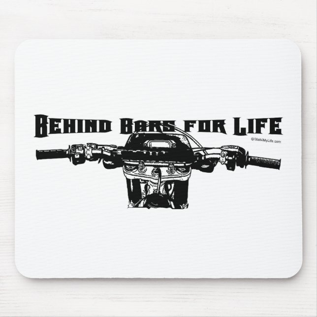 Behind Bars For Life – Motocross Mouse Mat (Front)