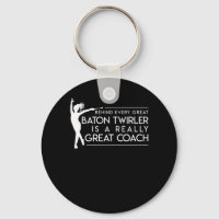 Behind Baton Twirler Is A Great Coach