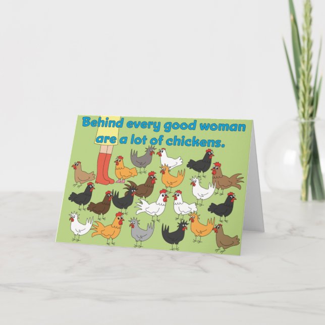 Behind Every Good Woman - Greeting Card (Front)