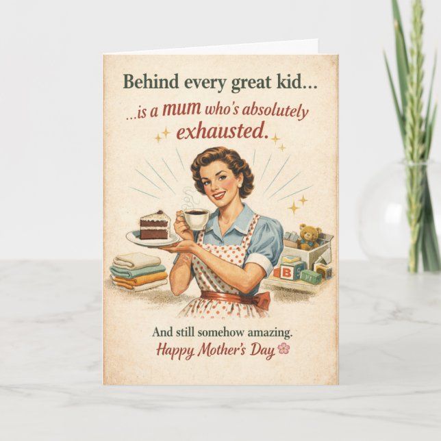 Behind Every Great Kid - Vintage Card (Front)