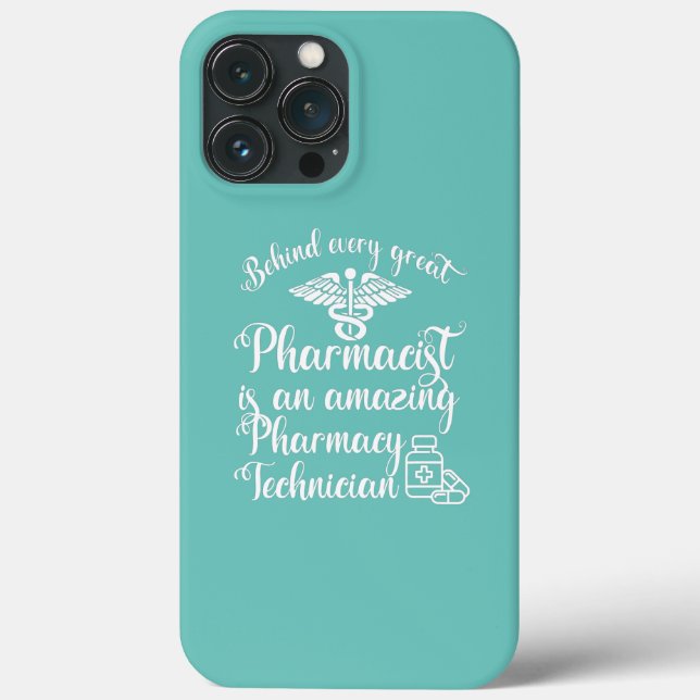Behind Every Great Pharmacist Pharmacy Technician Case-Mate iPhone Case (Back)