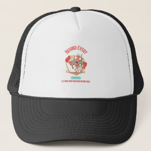 Behind Every Horse Girl Who Believes In Herself Trucker Hat