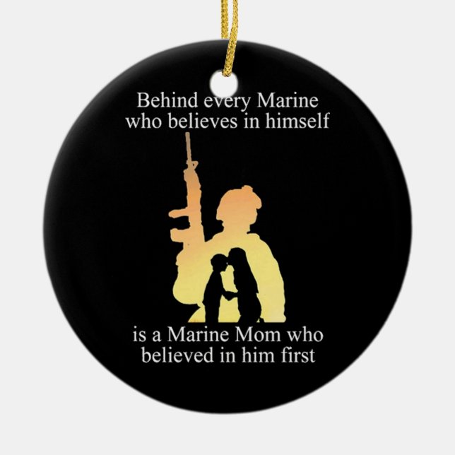 Behind Every Marine Ceramic Tree Decoration (Front)