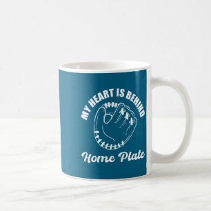Behind Home Plate Baseball Coach Design Coffee Mug