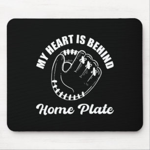 Behind Home Plate Baseball Coach Mouse Mat
