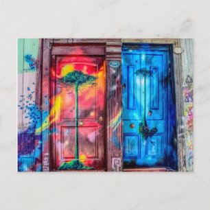Behind Magic Doors (Valparaiso, Chile) Postcard
