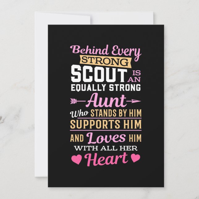 Behind Scout Is A Strong Aunt Save The Date (Front)