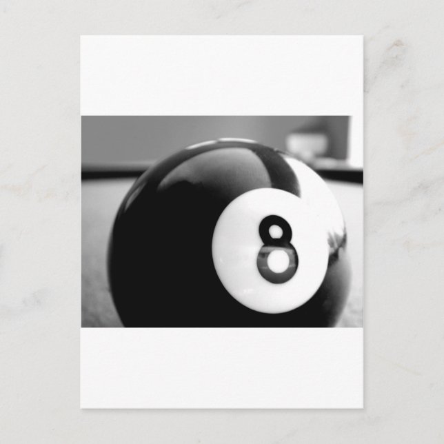 Behind the 8-Ball, Eight Ball Postcard (Front)