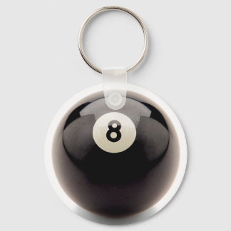 Behind the 8 ball eight pool billiards key chain