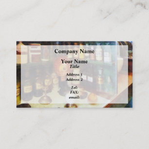 Behind the Counter at the Drugstore Business Card