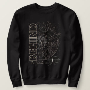 Behind the Smile Aesthetic Emotional Graphic Sweatshirt
