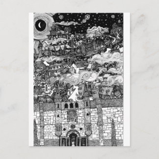 Behind Walls They Slumber Postcard