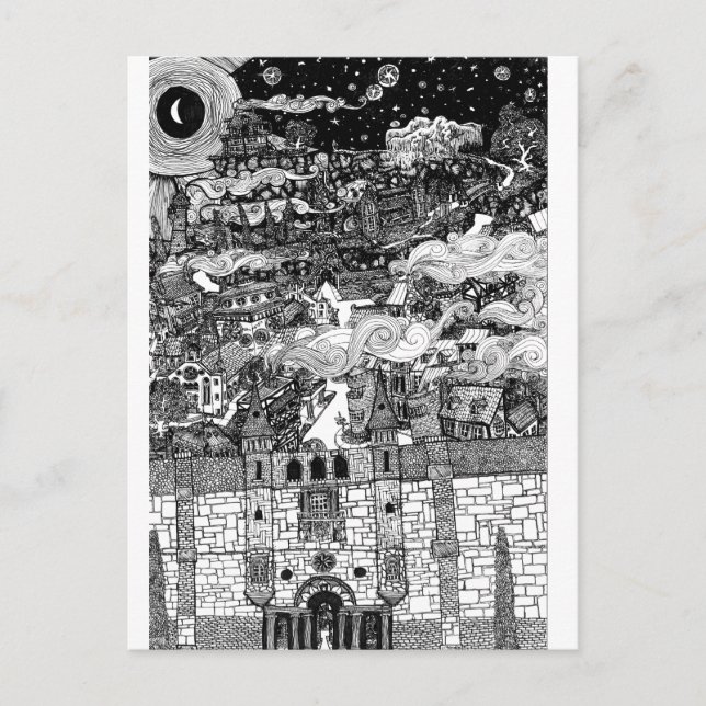 Behind Walls They Slumber Postcard (Front)