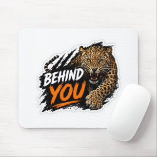 Behind You Leopard Mouse Mat