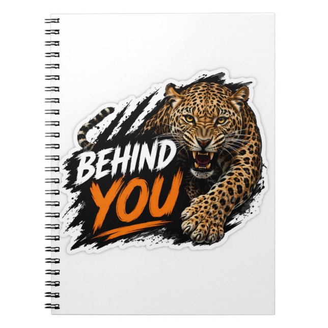 Behind You Leopard Notebook (Front)