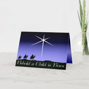 Behold a Child is Born Christmas Card