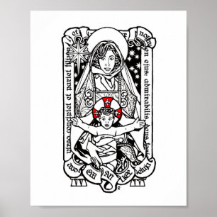 Behold, a Virgin Shall Conceive - Madonna and Chil Poster