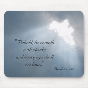 "Behold, he cometh with cloud... Mouse Mat