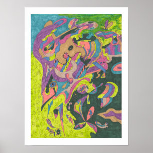 Behold, Original Abstract 12x16 Poster