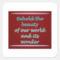 Behold the beauty poem art
