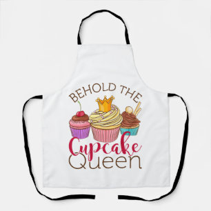 Behold the Cupcake Queen Cupcakes Lover Baker Apron