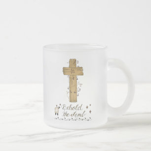 Behold the Lamb Christian Frosted Mug