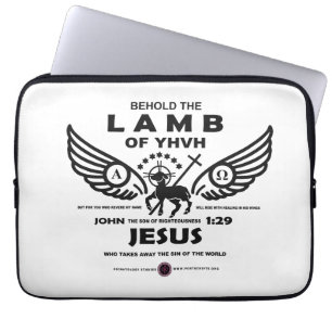 Behold the Lamb of YHVH Laptop Sleeve