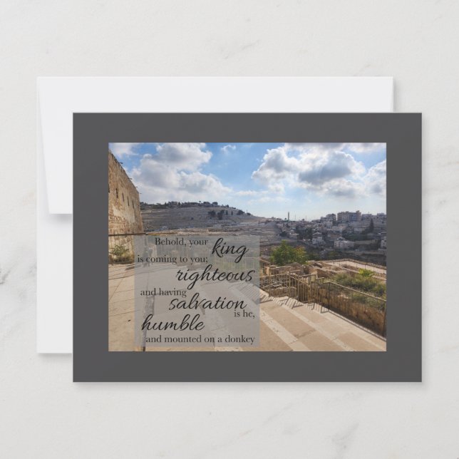 Behold your King Flat Notecard (Front)