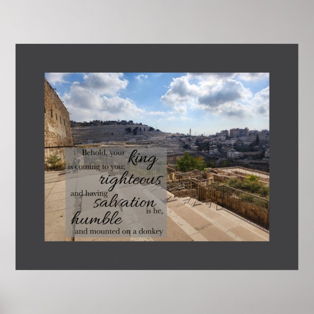 Behold your King Poster (Front)