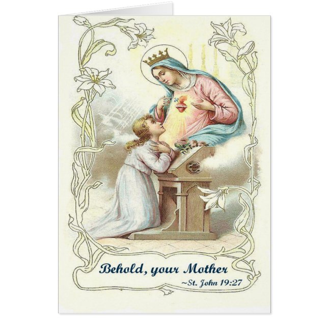 'Behold Your Mother' Blessed Virgin Mary Items (Front)