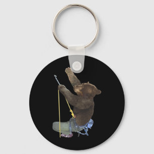 Behrbones Climbing Bear T Shirt - By Behrbones Key Ring