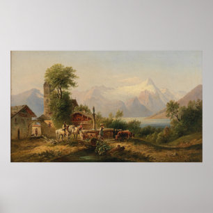 Bei Zell am See – Emil Barbarini Poster