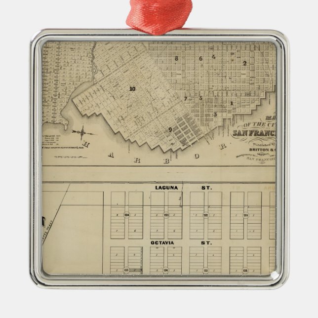 Beideman Tract, San Francisco Metal Tree Decoration (Front)