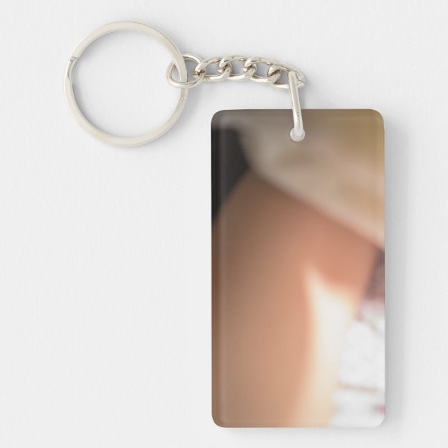 Beige - Abstract Key Ring (Front)