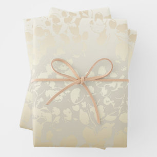 Beige Abstract Watercolor Marble Pattern Wrapping Paper Sheet