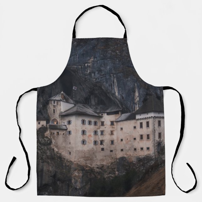 BEIGE AND BLACK CONCRETE HOUSE APRON (Front)
