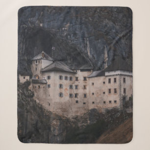 BEIGE AND BLACK CONCRETE HOUSE SHERPA BLANKET