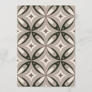 Beige and Brown Retro circular shapes Menu