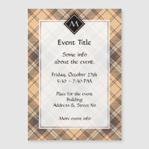 Beige and Brown Tartan