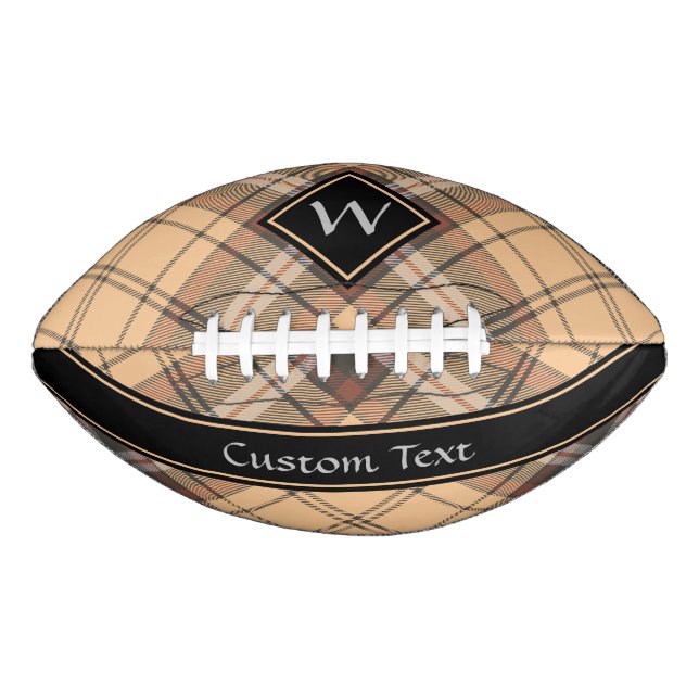 Beige and Brown Tartan American Football (Front)