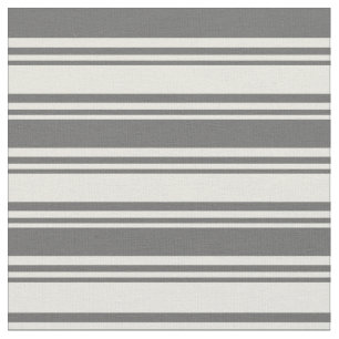 Beige and Dim Grey Lines Fabric