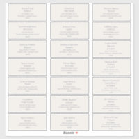 Beige and Dusty Purple Guest Address Labels