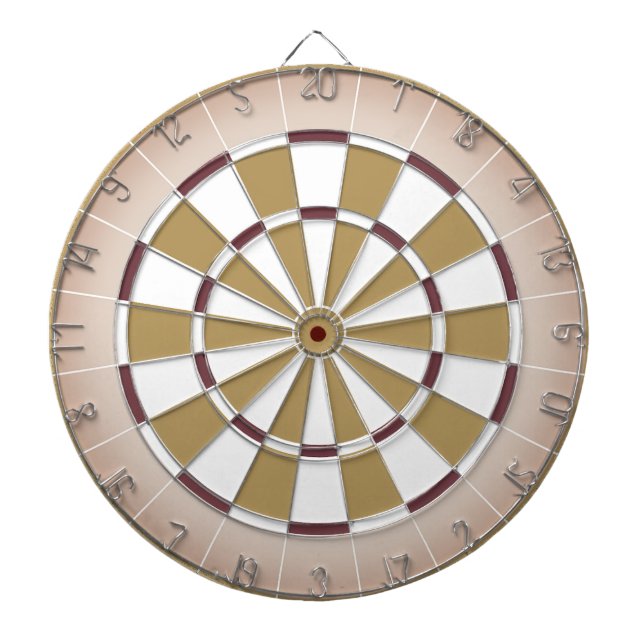 Beige and Maroon Dartboard (Front)