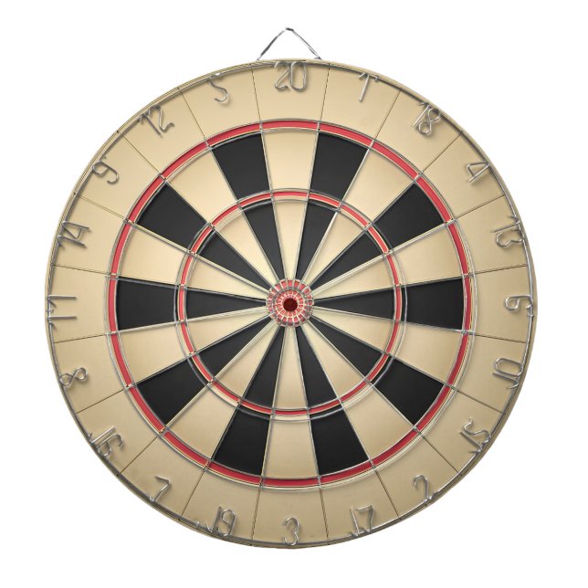Beige and Red Dartboard (Front)