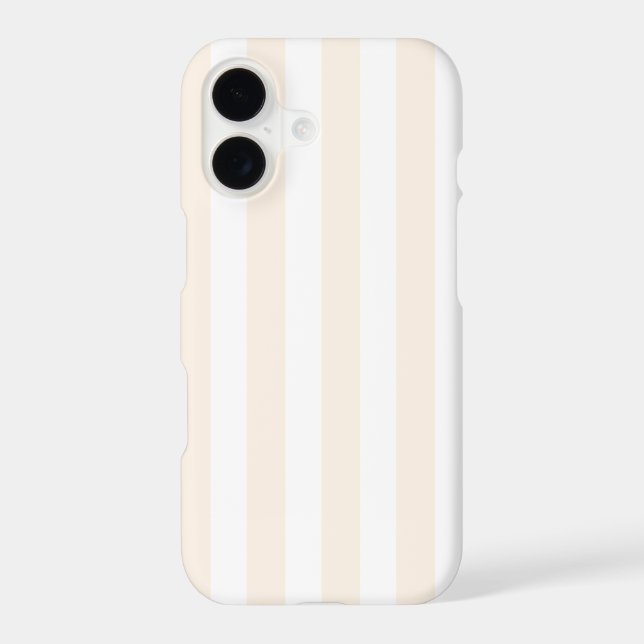 Beige and white candy stripes (Back)