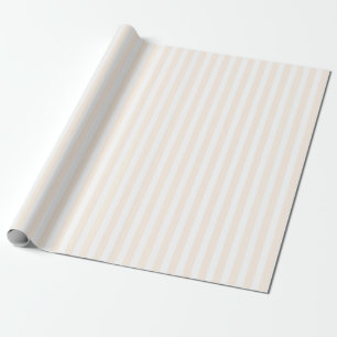 Beige and white candy stripes wrapping paper