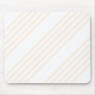 Beige and white five stripe pattern mouse mat