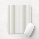 Beige and White Ticking Stripe  Mouse Mat<br><div class="desc">Embrace the charm of French country living with our Beige and White Ticking Stripe Design. This timeless pattern, inspired by the serene French countryside, harmoniously blends beige and white, evoking rustic elegance. The ticking stripe, a classic French country hallmark, brings nostalgic warmth and simplicity to your space. Whether you're adorning...</div>