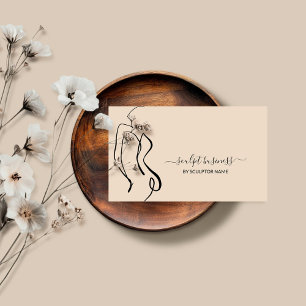 Beige Art Body sculpting contouring aesthetics Business Card