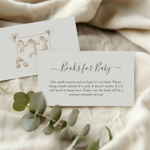 Beige Baby Clothes And Toys Books for Baby Enclosure Card